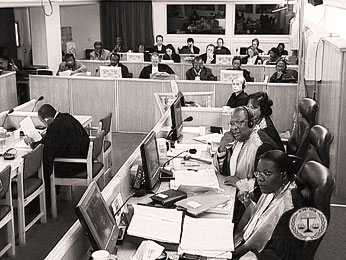 Court hearing during the "Butare case"